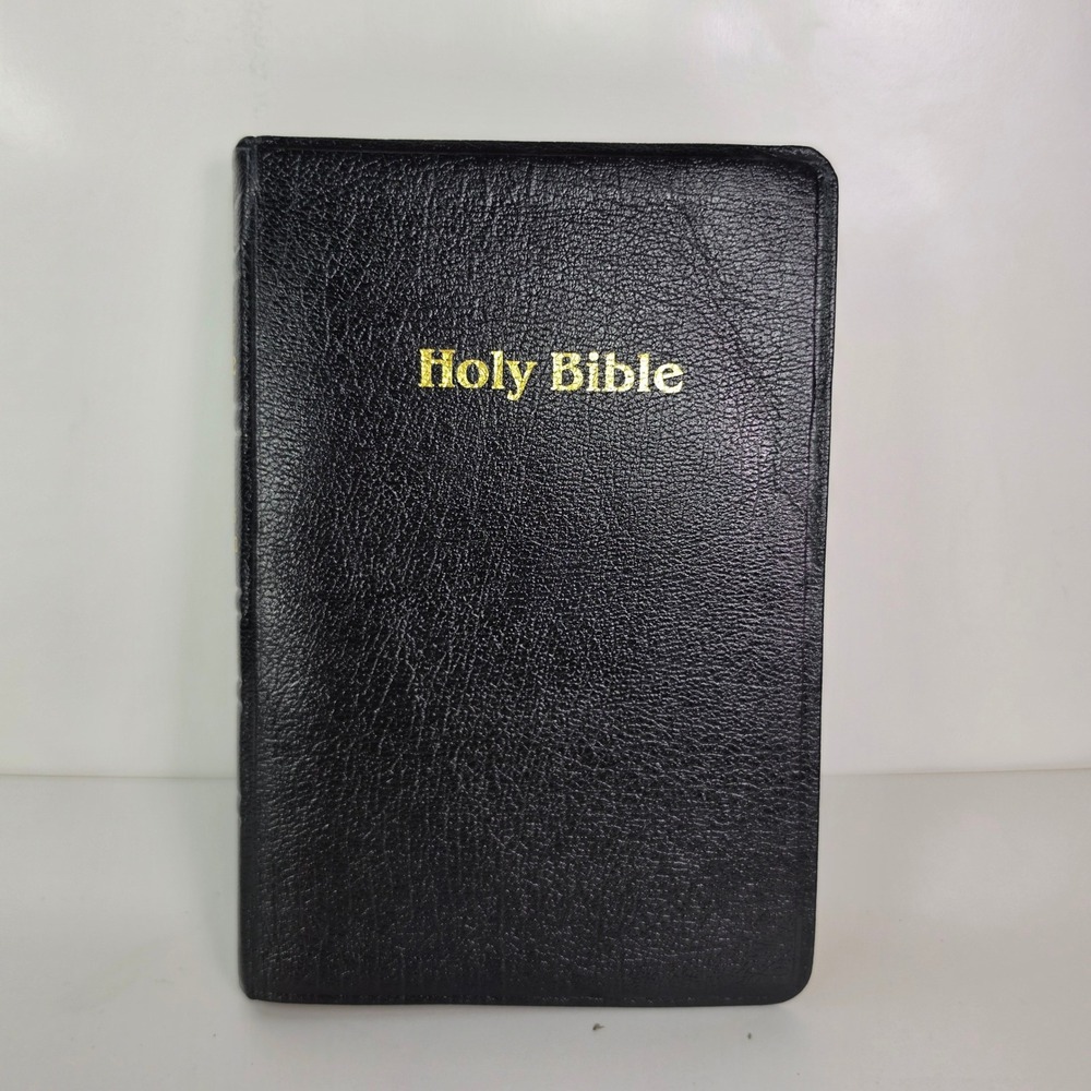 Vintage 1985 Thomas Nelson KJV Bible 586 Genuine Leather England